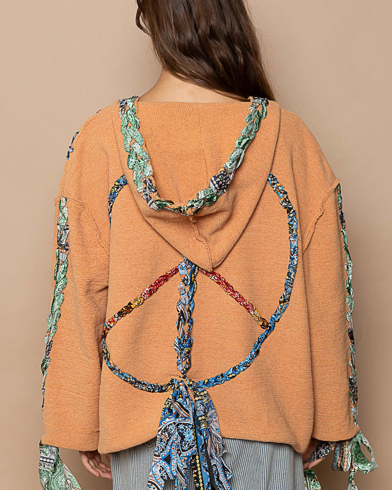 Persimmon Chenille Sweater Hoodie