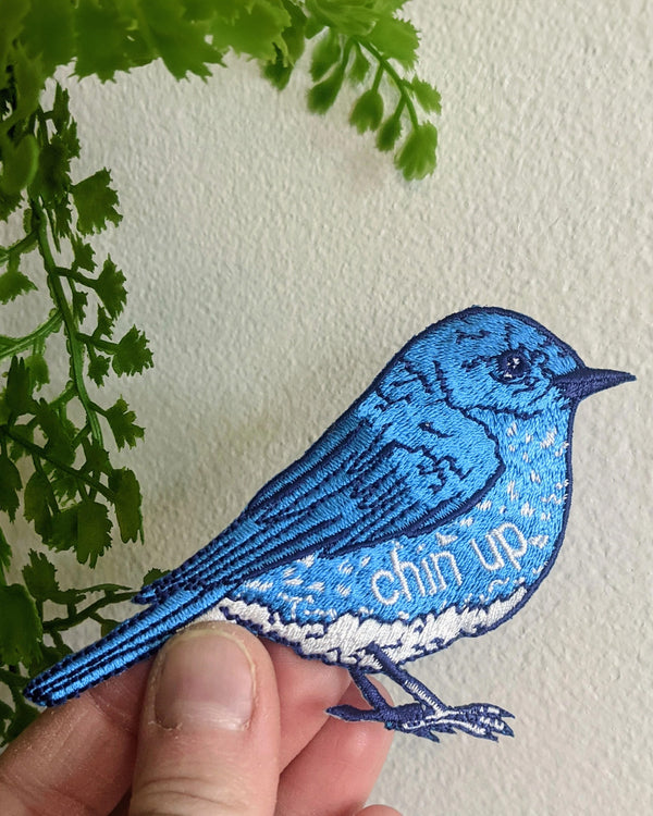 Blue Bird Chin Up Patch