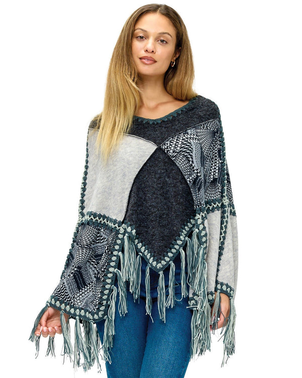 Patchwork Crochet Poncho