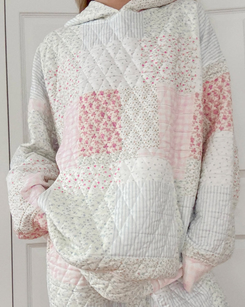 Quilted Pastel Hoodie
