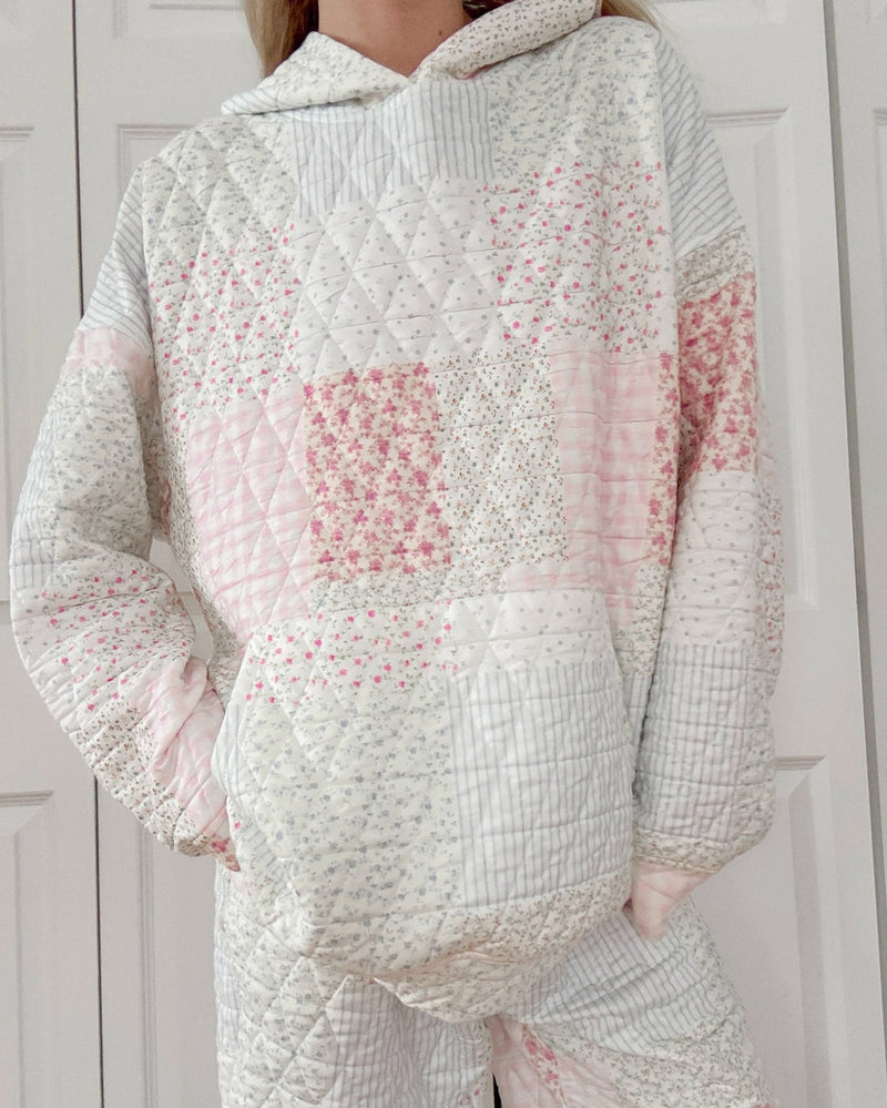 Quilted Pastel Hoodie