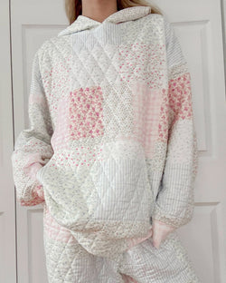 Quilted Pastel Hoodie