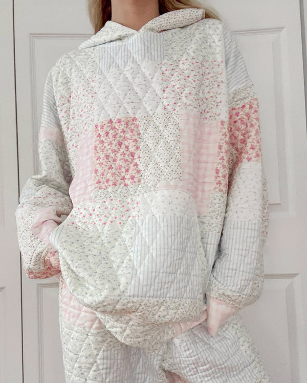 Quilted Pastel Hoodie