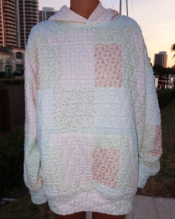 Quilted Pastel Hoodie
