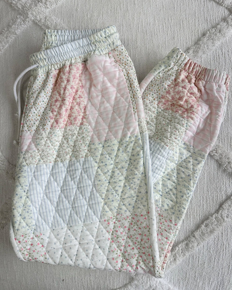Pastel Quilted Jogger