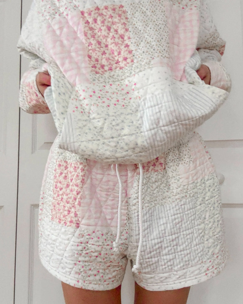 Pastel Quilted Shorts