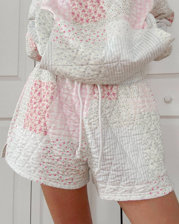 Pastel Quilted Shorts