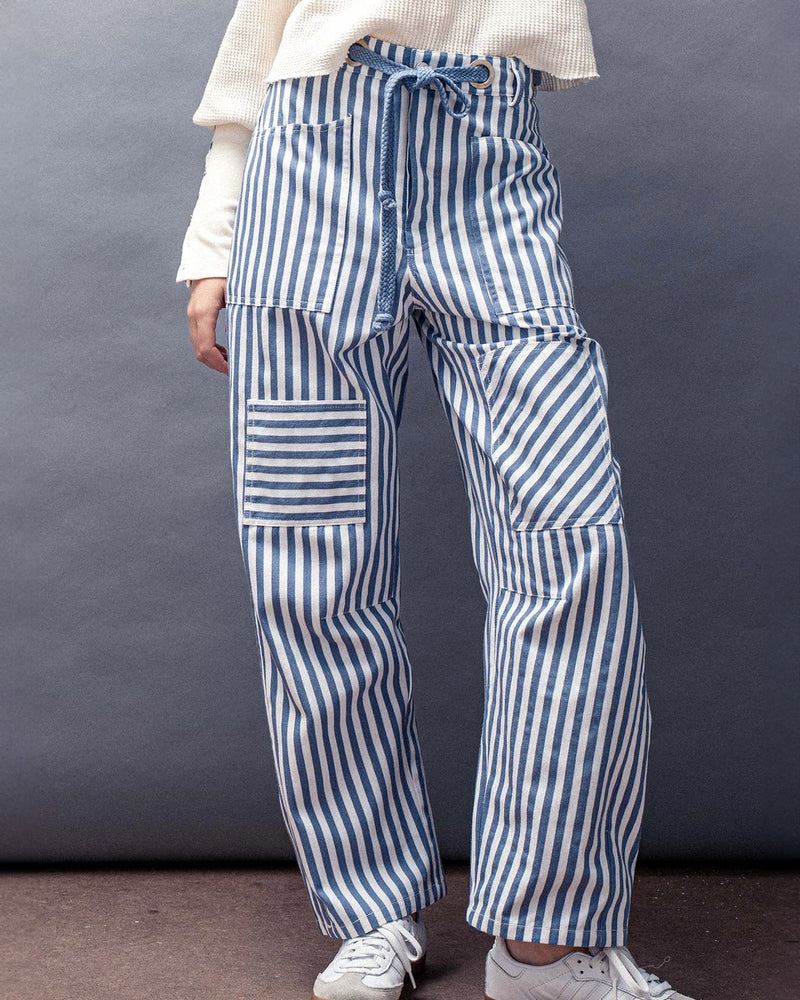 Railroad Striped Utility Pants