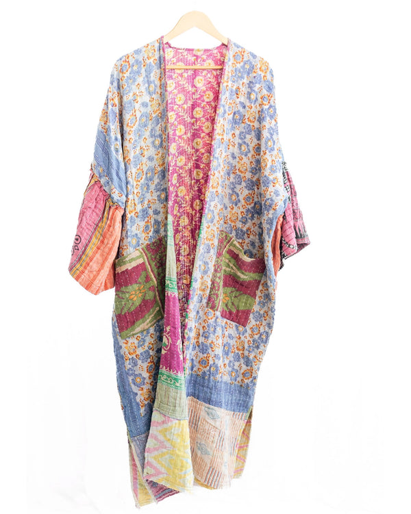 Reversible Kantha Kaftan Kimono