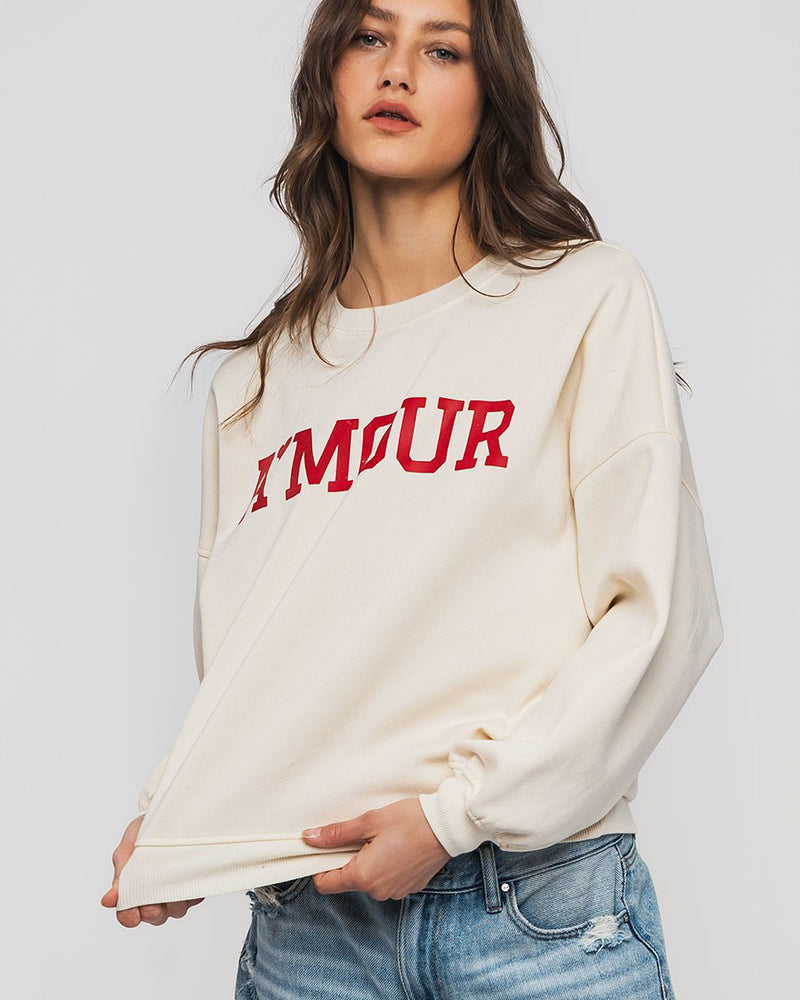 Amour Oversized Sweatshirt