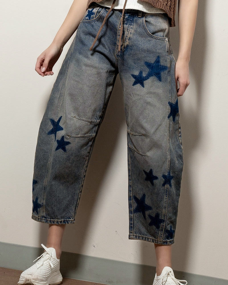 Sea of Stars Barrel Jeans