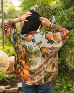 Secret Garden Cropped Bamboo Kimono Cardigan