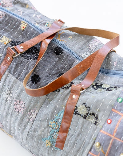 Sky Patchwork Duffle Bag