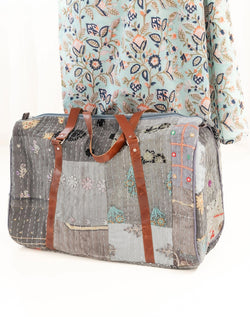 Sky Patchwork Duffle Bag