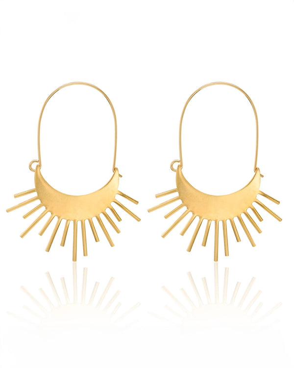 Sun Ray Sun Burst Earrings