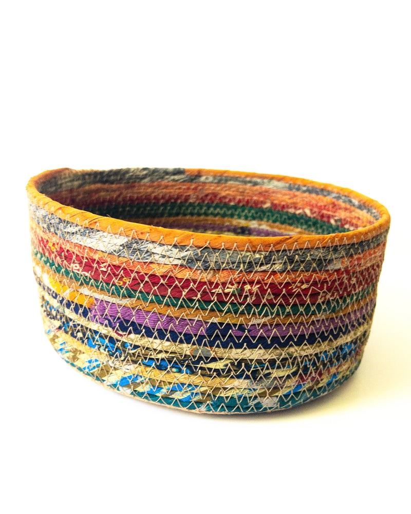 Swirling Sari Basket