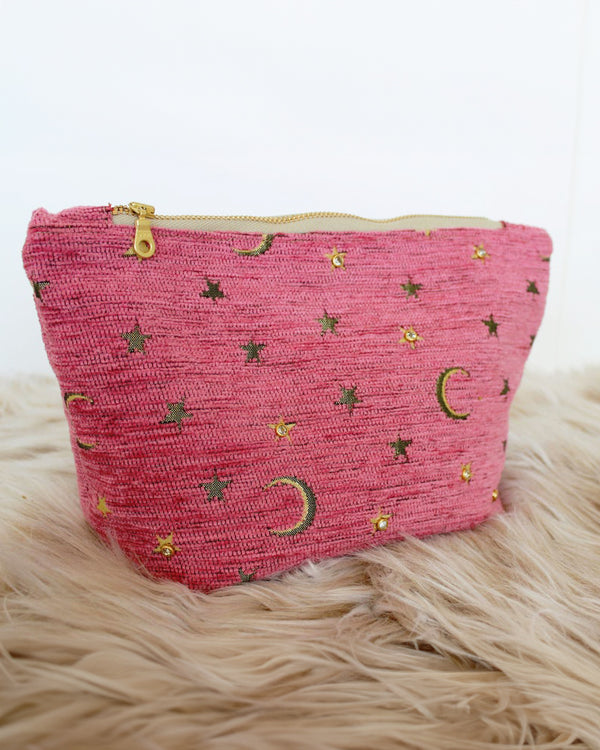 Traveller Velvet Crescent & Star Bag