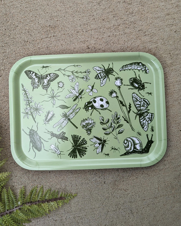 Bugs & Blooms Birchwood Tray