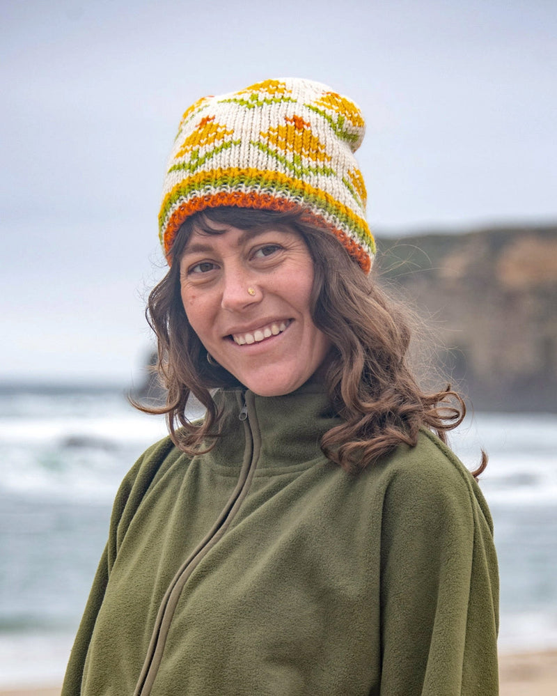 Cream Tulip Beanie