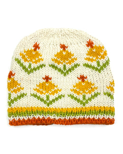 Cream Tulip Beanie
