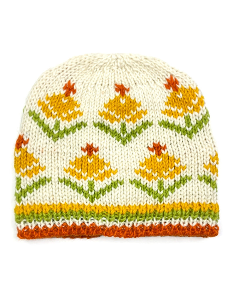 Cream Tulip Beanie