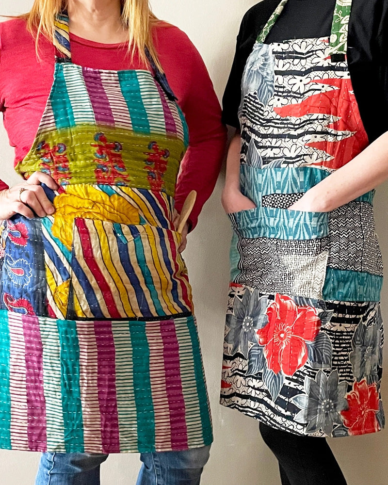 ONE OF A KIND Kantha Apron