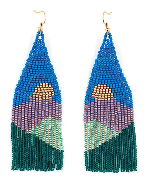 Vista Beaded Fringe Earring