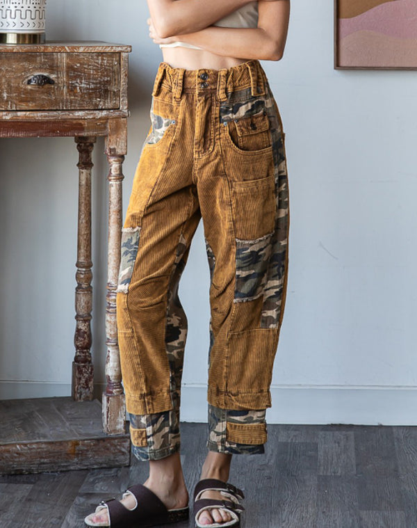 Camo & Corduroy Pants