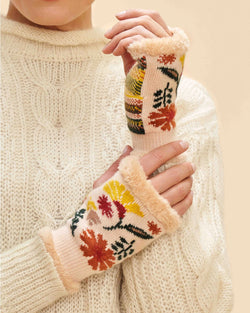 Watercolor Cream Floral Hand Warmers