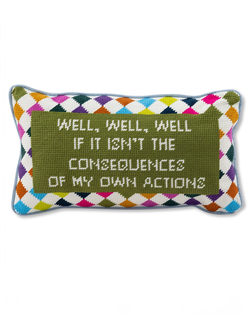 Well Well Well, Needlepoint Pillow