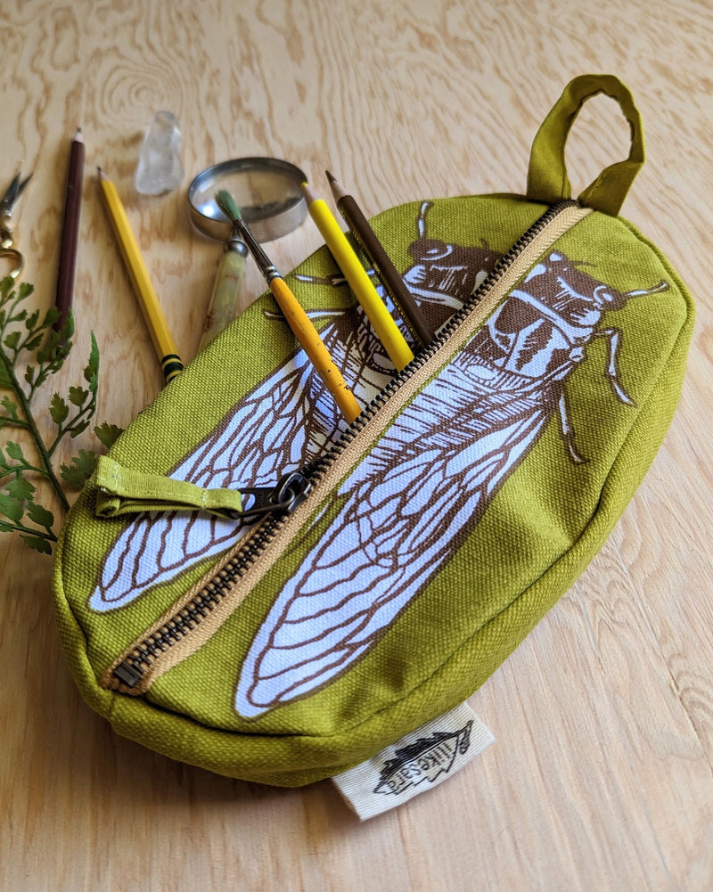 Cicada Zippered Pouch