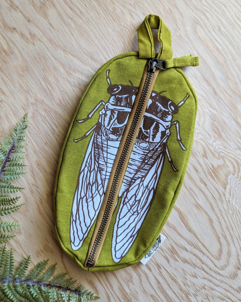 Cicada Zippered Pouch