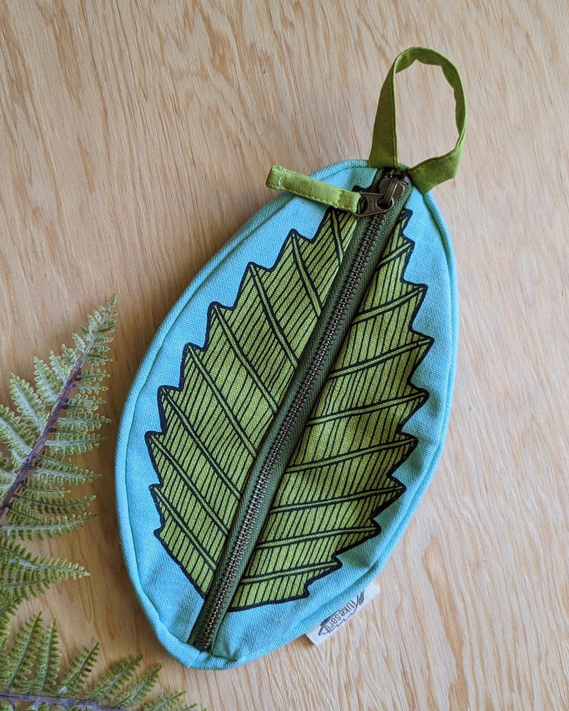 Leaf Zippered Pouch