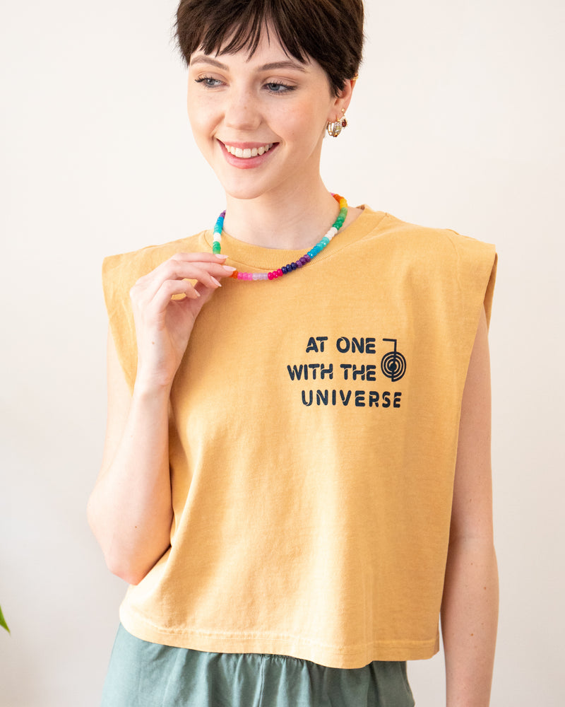 At One with The Universe Heavyweight Muscle Tee