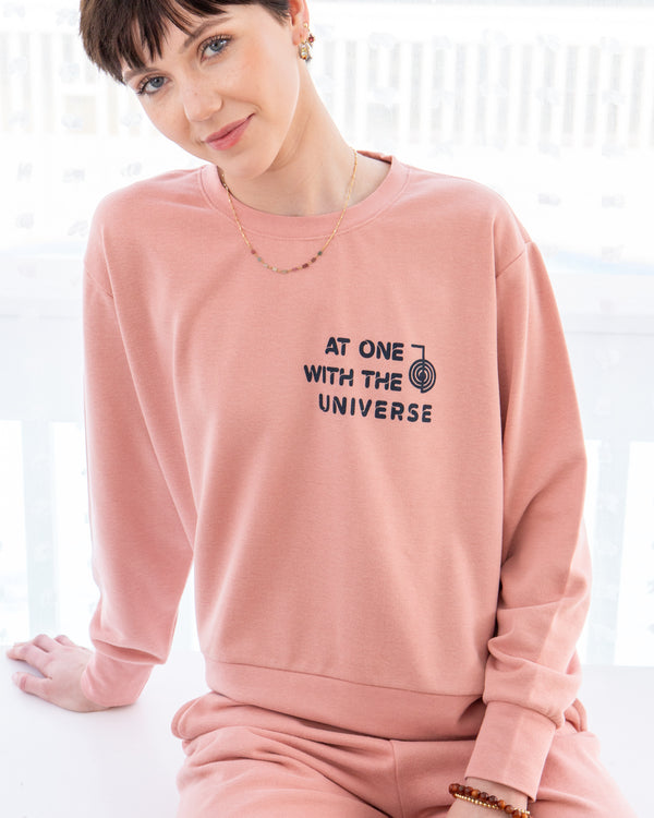 At One with The Universe Guava Sweatshirt