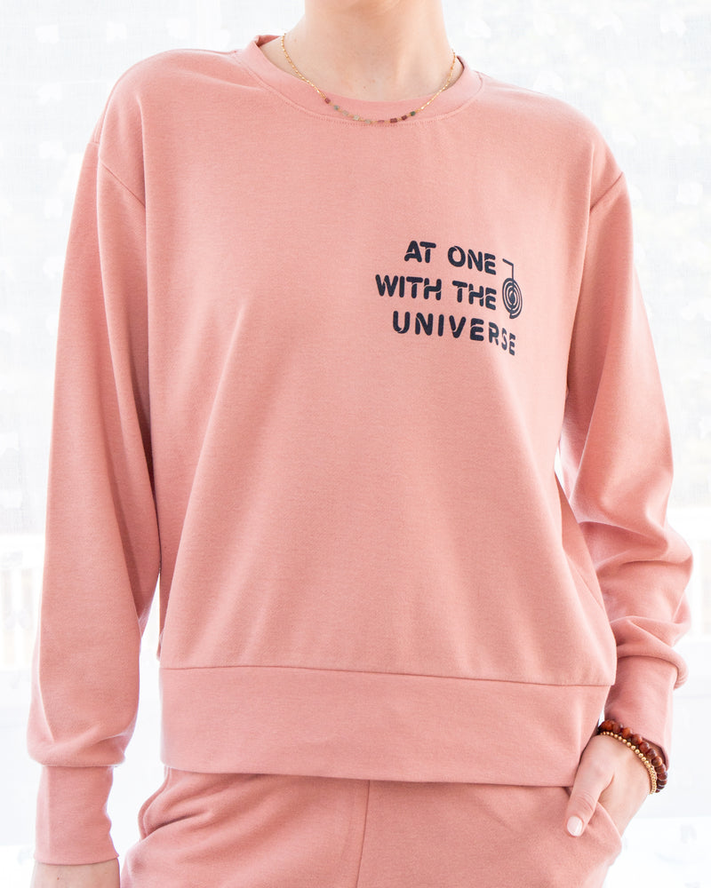 At One with The Universe Guava Sweatshirt