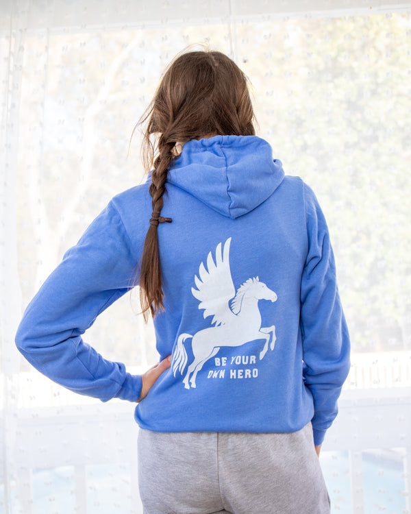 Be Your Own Hero ~ Heather Royal Unisex Hoodie