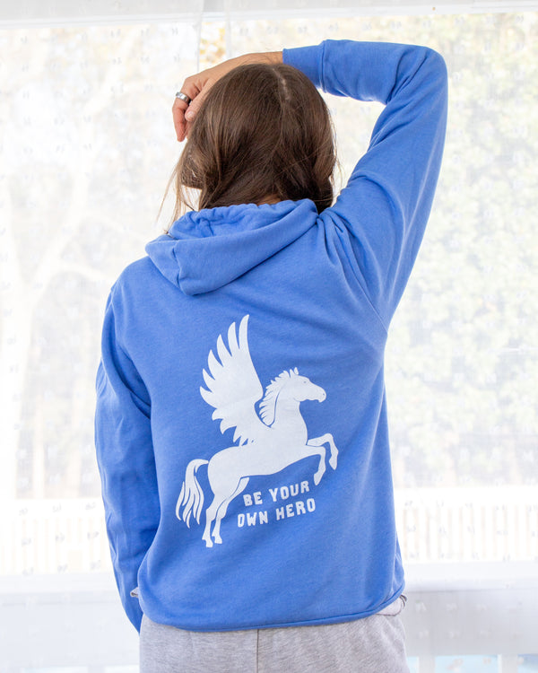 Be Your Own Hero ~ Heather Royal Unisex Hoodie