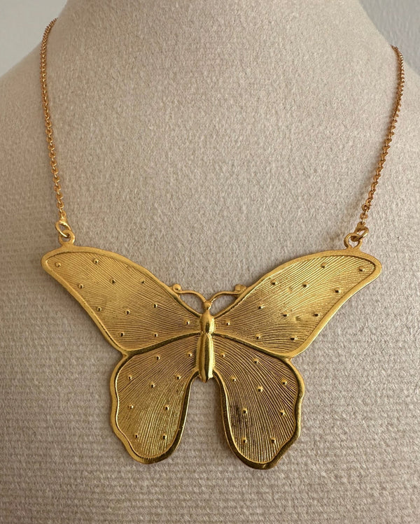 Butterfly Necklace - Gold Plated