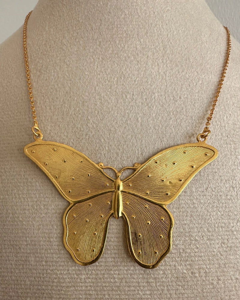 Butterfly Necklace - Gold Plated