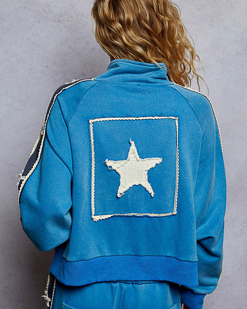 Cobalt Star Track Jacket