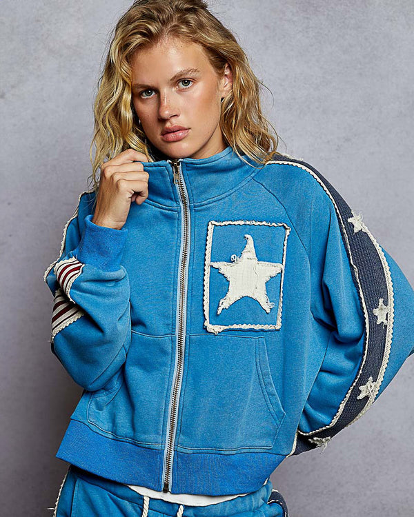 Cobalt Star Track Jacket