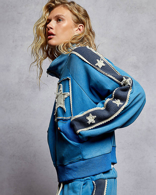Cobalt Star Track Jacket