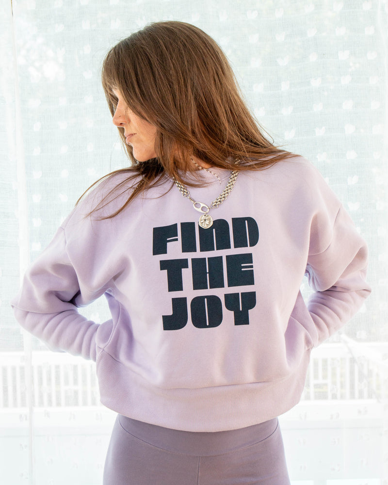 Find The Joy  - Lilac Heavyweight Sweatshirt