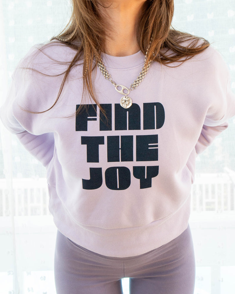 Find The Joy  - Lilac Heavyweight Sweatshirt