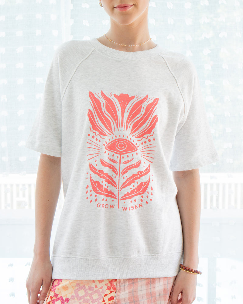 Grow Wiser French Terry Short Sleeve Sweatshirt