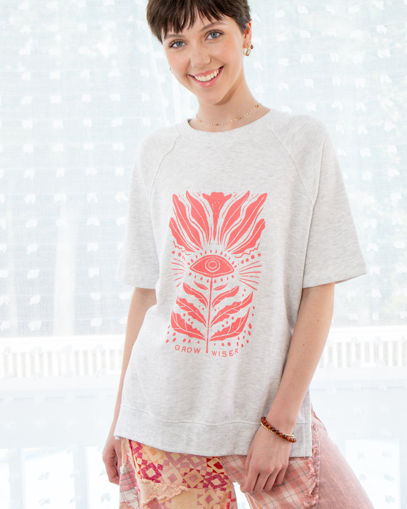 Grow Wiser French Terry Short Sleeve Sweatshirt