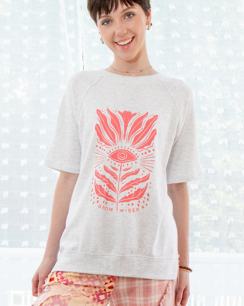 Grow Wiser French Terry Short Sleeve Sweatshirt