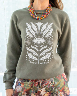 Grow Wiser ~ Dried Basil Unisex Sweatshirt