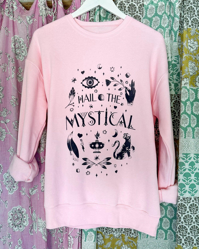 Hail the Mystical - Pink Unisex Sweatshirt